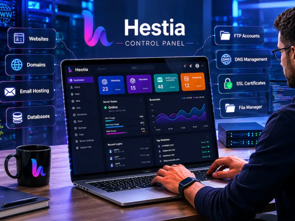 VPS cu Hestia Control Panel – Administrează serverul tău simplu și eficient