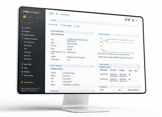 VPS preinstalat cu ISPManager