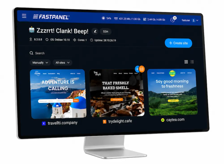 Găzduire VPS cu FastPanel Preinstalat: Gestionare Rapidă și Eficientă