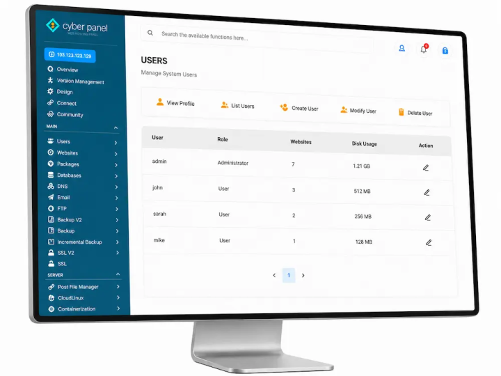 CyberPanel Preinstalat: Soluția Ideală pentru Gestionare VPS-ului.